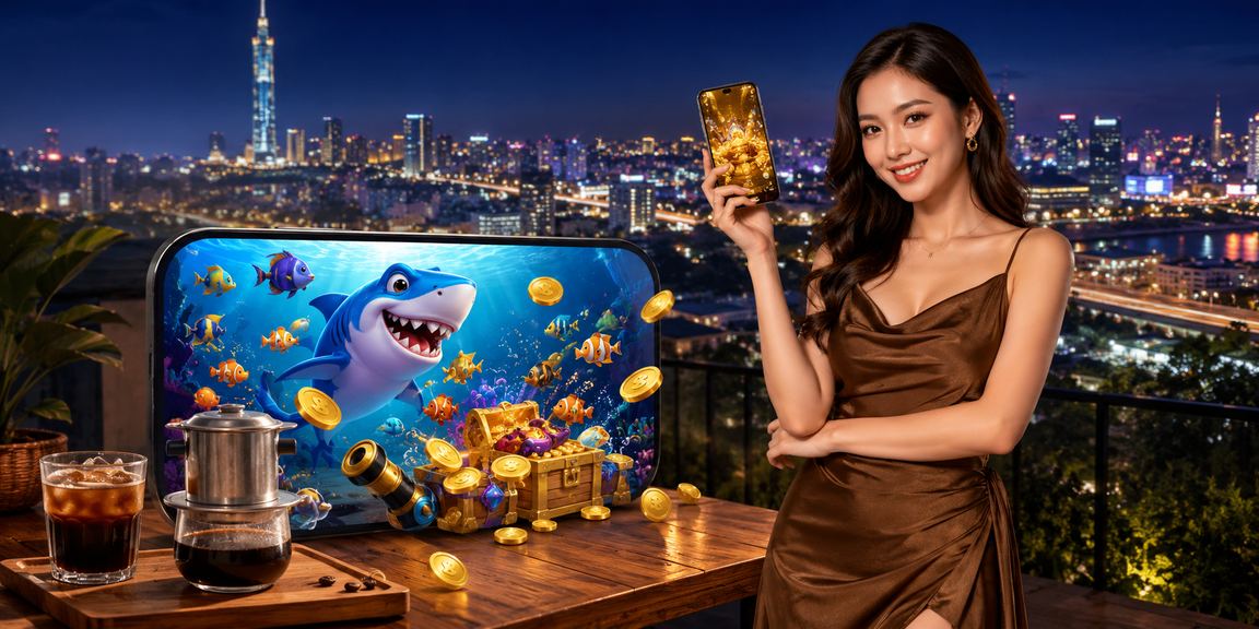 Không gian cà phê TP Hồ Chí Minh gợi trải nghiệm game casino trên di động