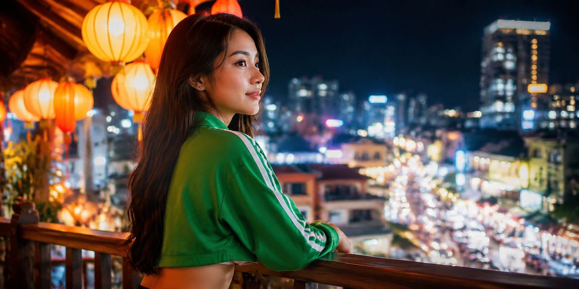 Chợ đêm Hội An minh họa khu vực xem trước giao diện giải trí trên ao3